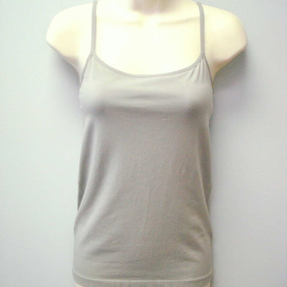 NWT Belldini Silver Gray Adjustable Strap Tank Top